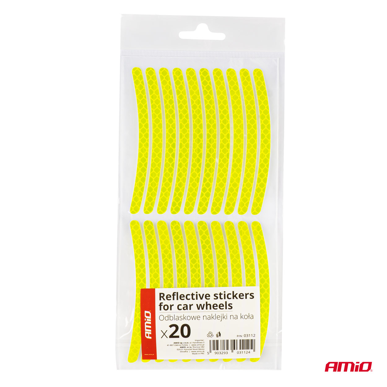 Autocolante reflectorizante pentru rotile masinii