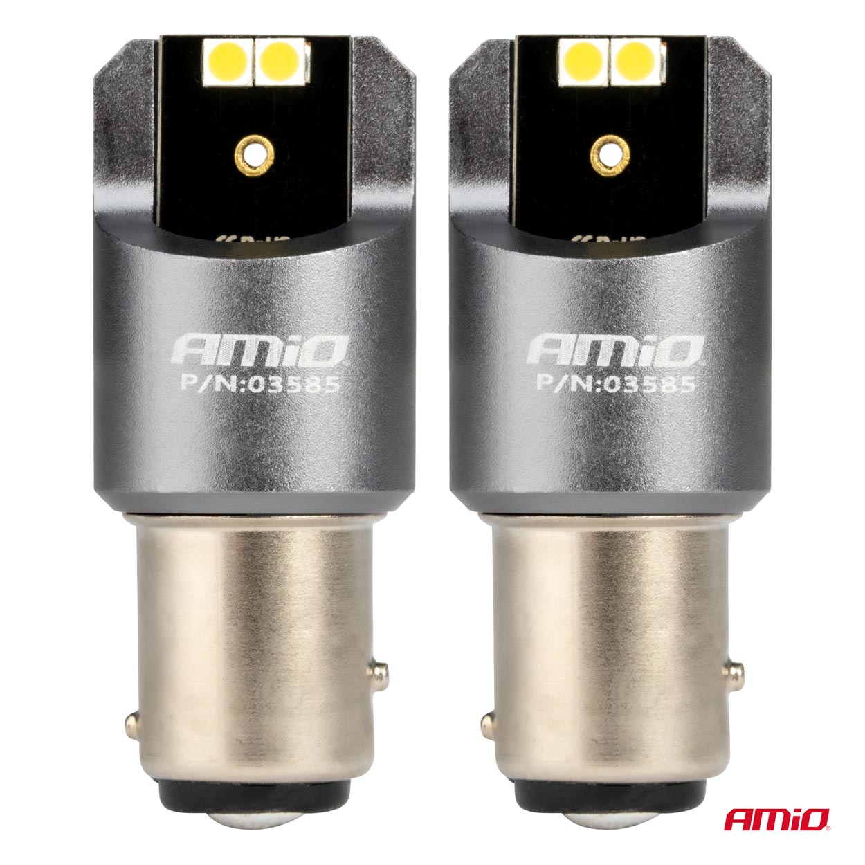 Set bec led Canbus PRO series BAY15D P21/5W 4x3030 SMD ALB 12/24V