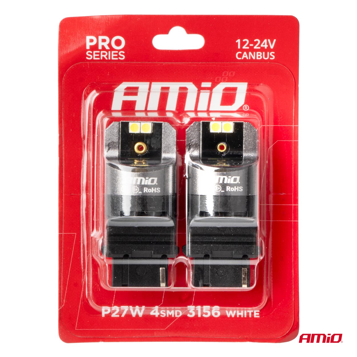 Set bec led Canbus PRO series 3156 P27W 4x3030 SMD White 12/24V
