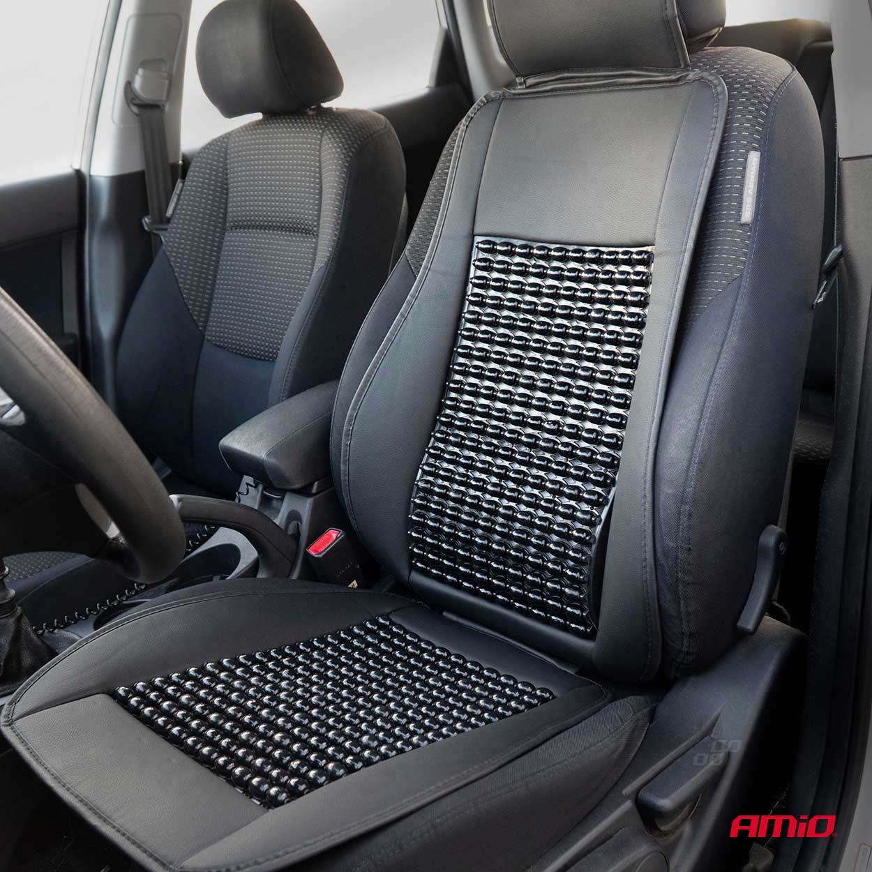 Husa scaun auto, cu suport lombar si tetiera, AMIO, 1buc