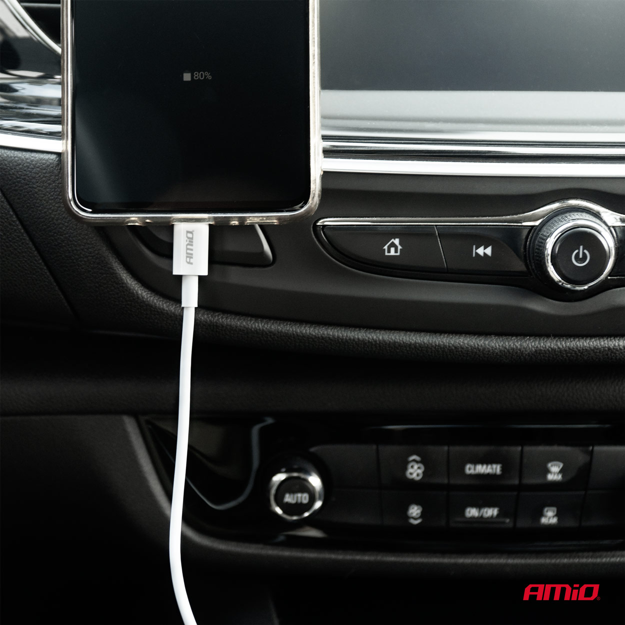 Cablu USB-USB-C 2A 100cm FullLINK, AMIO, 1buc