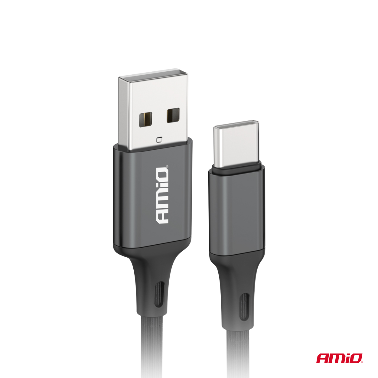 Cablu USB-USB-C 2A 100cm FullLINK, negru, AMIO, 1buc