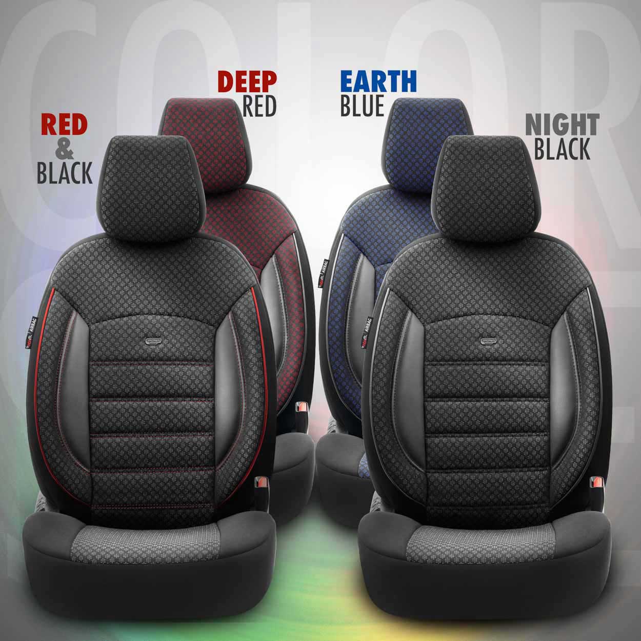 Set huse scaune PREMIUM, Universale, fractionate OTOM SPORT PLUS 103 negru