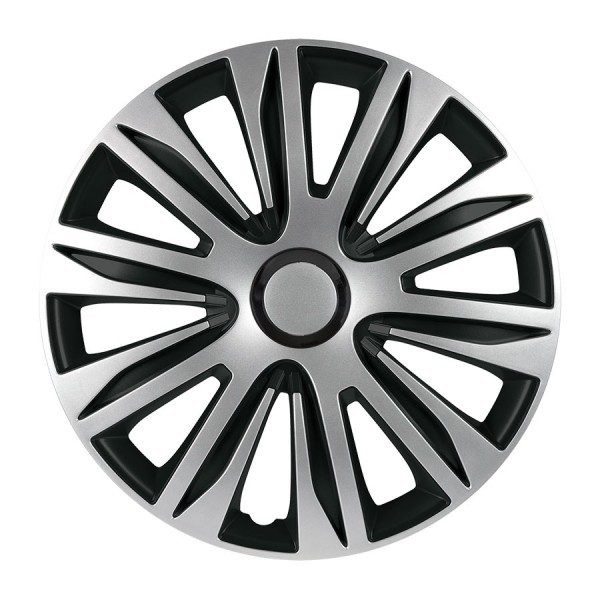 Set capace roti pe 14, Nardo, negru si argintiu