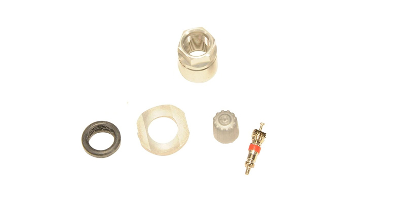Set ventil si capacel, valva roata 13507403 GM Original pentru Sistemul de monitorizare a presiunii in anvelope (TPMS) cu senzor, saibe, piulita si capac