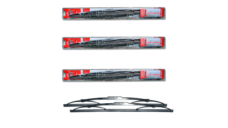 Set stergatoare auto BestAutoVest Twin Pack 570mm 23 inch pentru parbriz cu lama grafitata