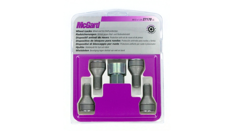 Set prezoane auto antifurt McGard M12 x 1.25 x 24 conic