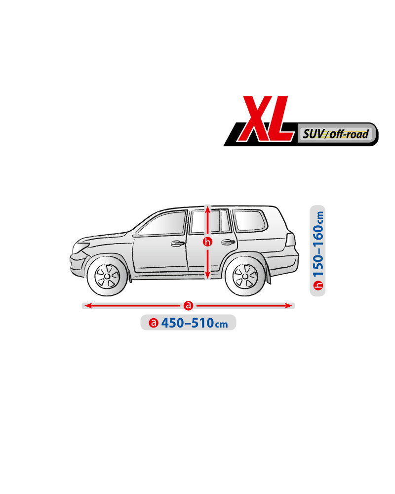 Prelata auto, husa exterioara Optimal Garage XL suv/off-road 450-510 cm
