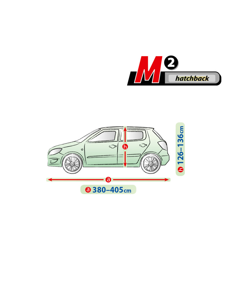 Prelata auto, husa exterioara Membrane Garage M2 hatchback, 381-405 cm