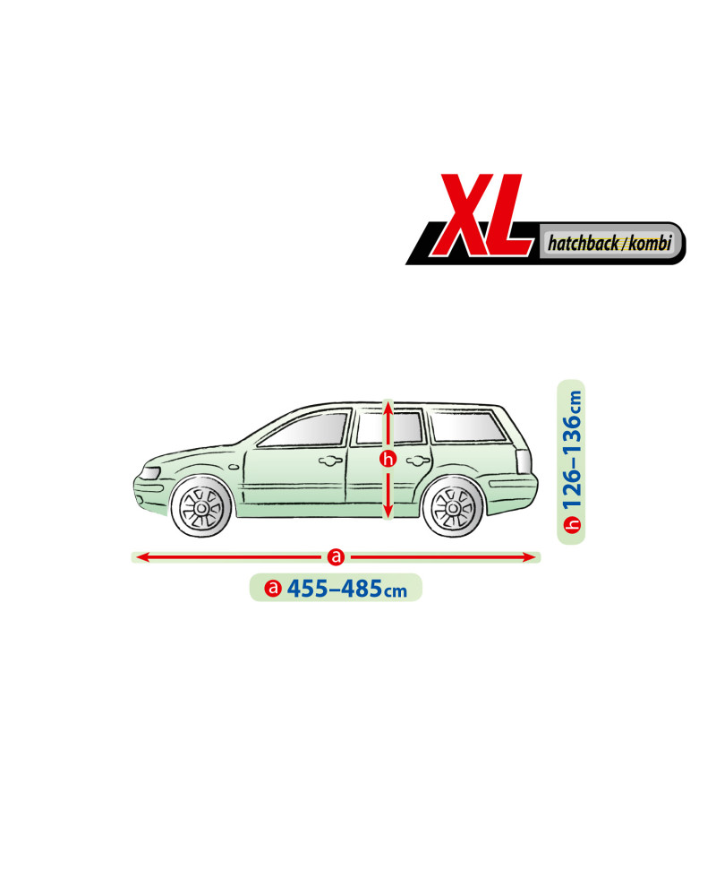 Prelata auto, husa exterioara Membrane Garage XL hatchback / combi , lungime 456-485 cm