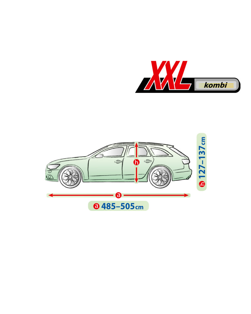 Prelata auto, husa exterioara Membrane Garage XXL hatchback / combi , lungime 485-505 cm