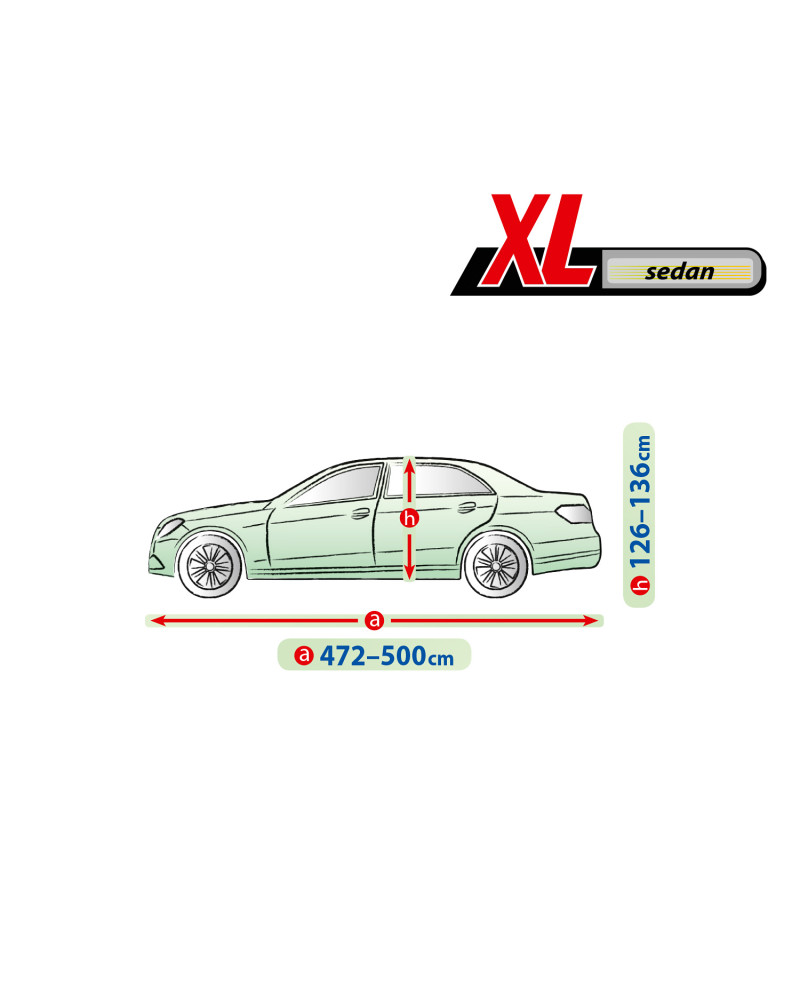 Prelata auto, husa exterioara Membrane Garage XL sedan , lungime 472-500 cm