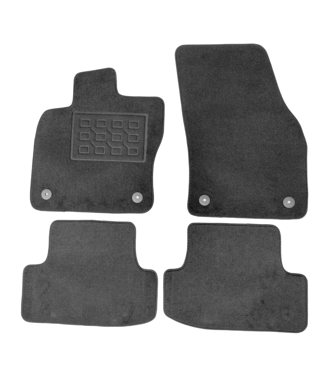Covorase mocheta Audi Q2 2016-, Negru, set de 4 bucati