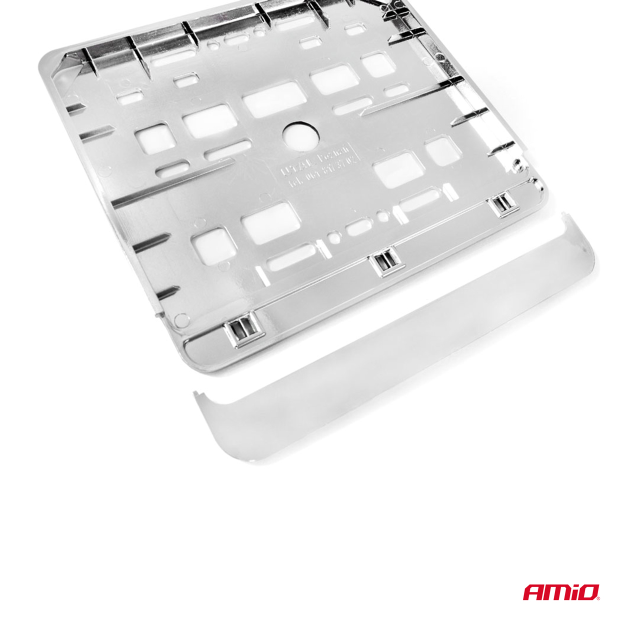 Suport numar pentru motociclete, metalic, 19x15cm; AMIO