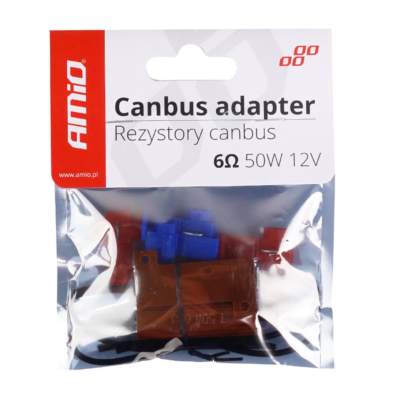 Rezistor releu LED Canbus 6 Ohm, 50 W, set 2 buc; AMIO
