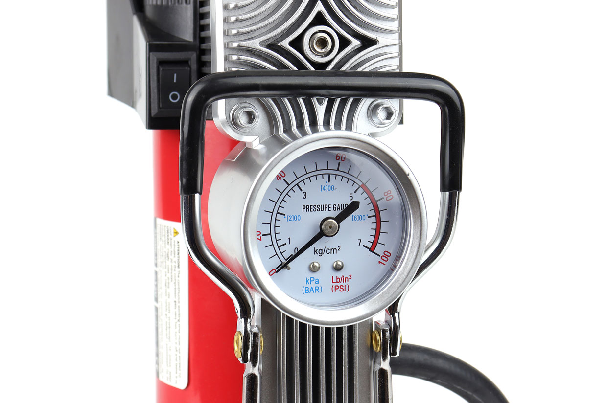 Compresor aer pentru masina, 12V HQ, 2 cilindri, 150PSI, 60L/min, 30A, furtun 5m, cablu 3m, conectare borne ACOMP-18; AMIO