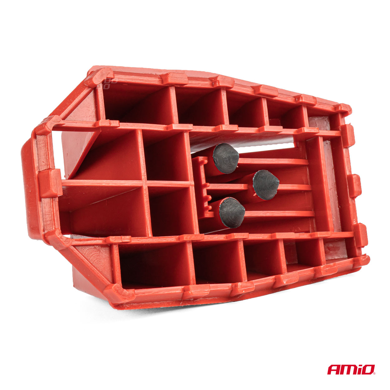 Piedica roata din plastic cu sistem de frana, Opritor roata; AMIO