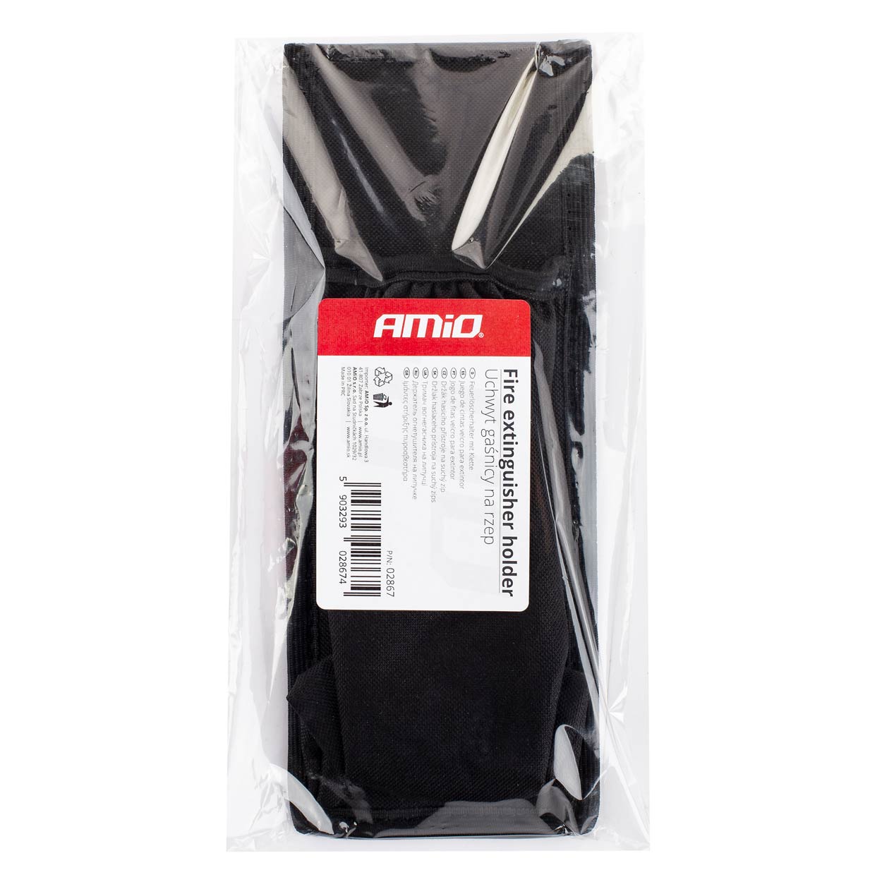 Suport stingator , texil, fixare banda velcro, 27.5x10.5cm, pt extinctor 1Kg; AMIO