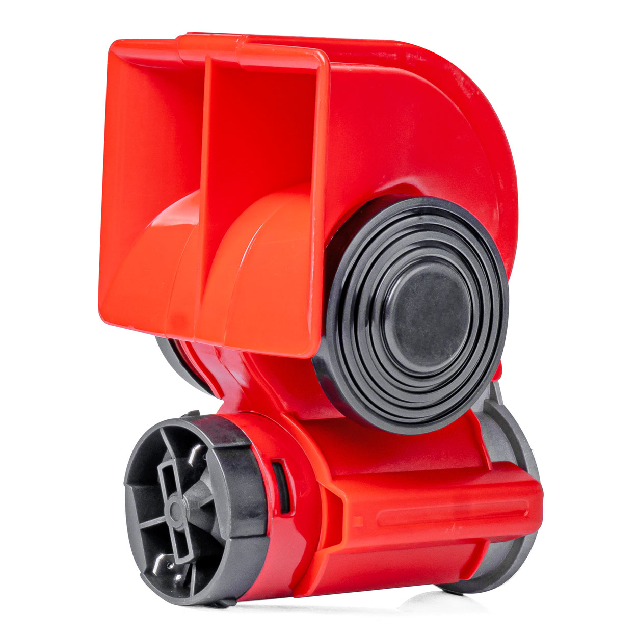 Claxon in doua tonuri, 12V, 118dB, 530-680Hz, durata viata 100.000 cicluri pornit/oprit, cu releu; AMIO