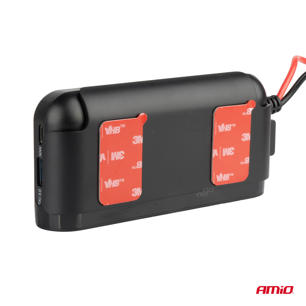 Triplu stecher bricheta, priza cu prelungitor, cu volmetru 12V/ 24V, 2x USB 2.0 2.4V, 1xUSB 3.0 , 1x USB C 30W