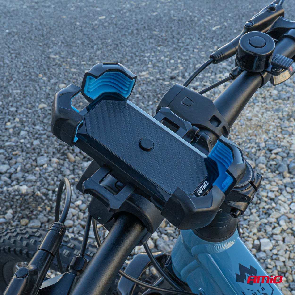 Suport rotativ 360� pentru telefon, pentru bicicleta, motocicleta, scuter; AMIO