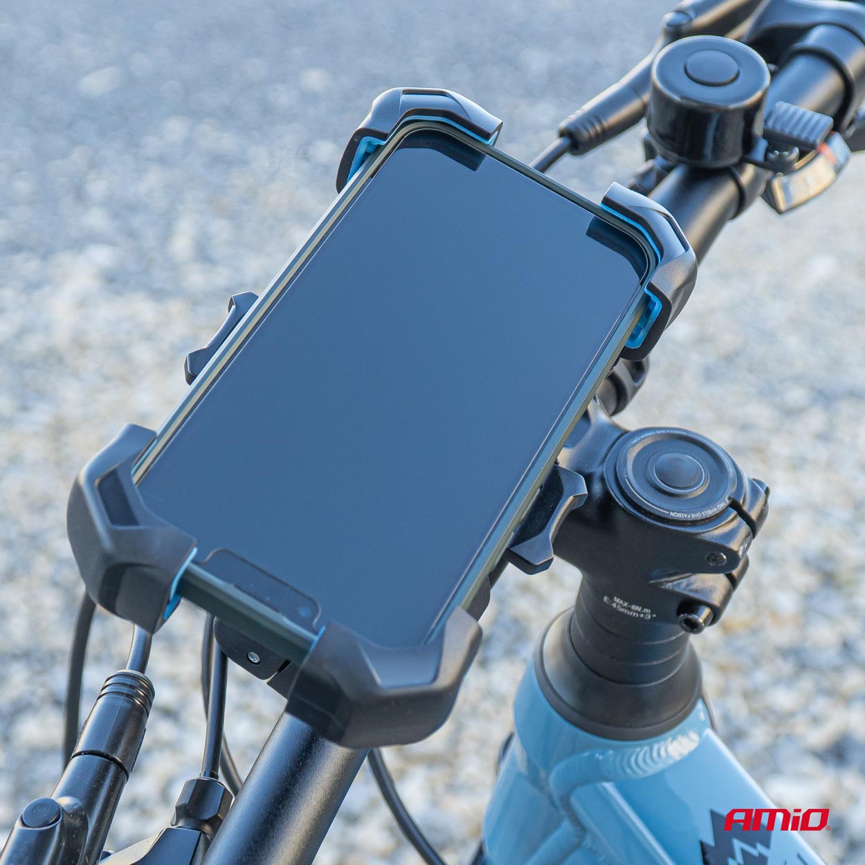 Suport rotativ 360� pentru telefon, pentru bicicleta, motocicleta, scuter; AMIO
