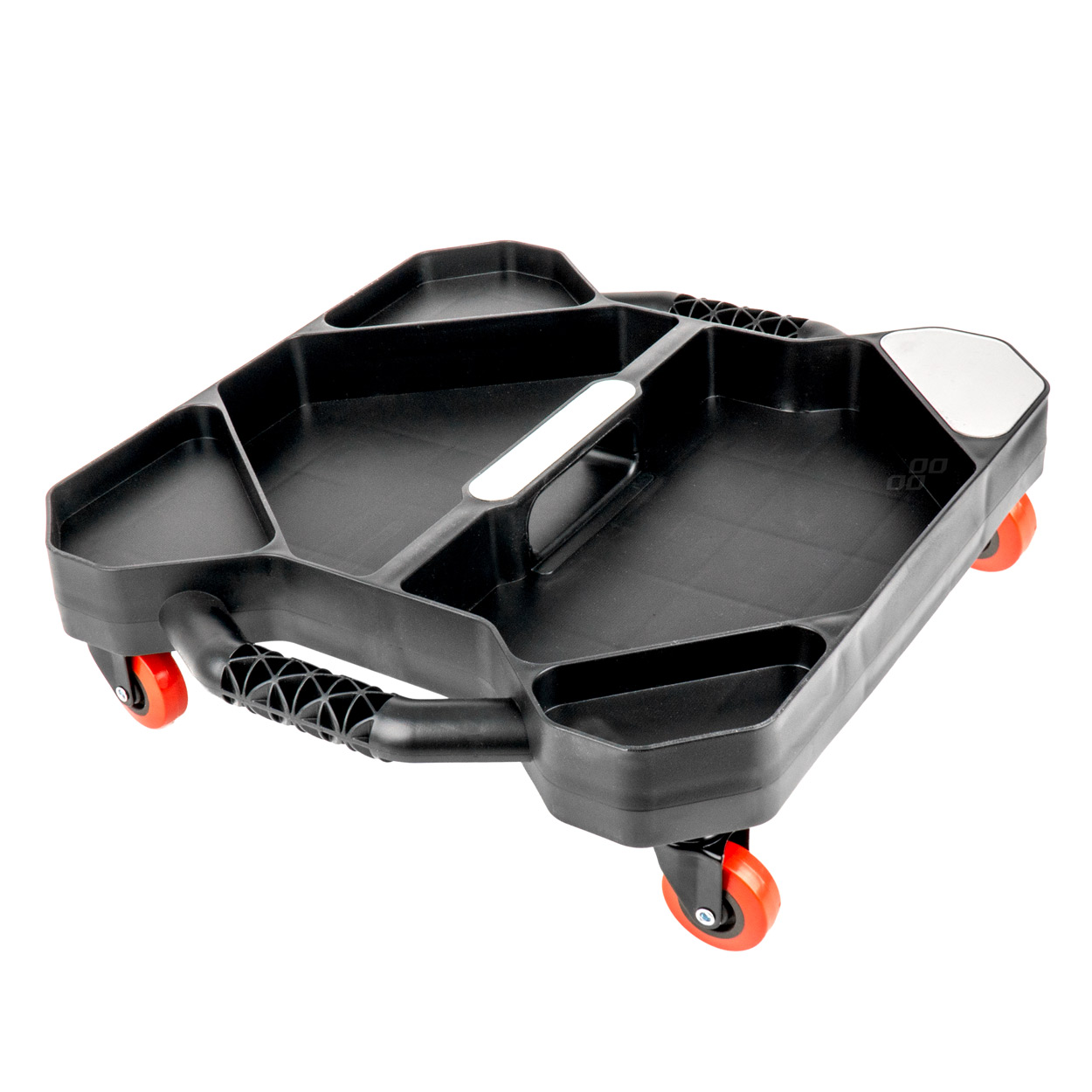 Tava scule atelier pe roti, cu multiple spatii depozitare, 44x41x6cm; AMIO