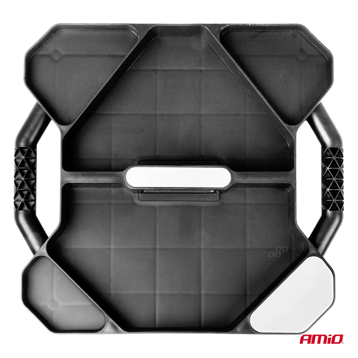 Tava scule atelier pe roti, cu multiple spatii depozitare, 44x41x6cm; AMIO