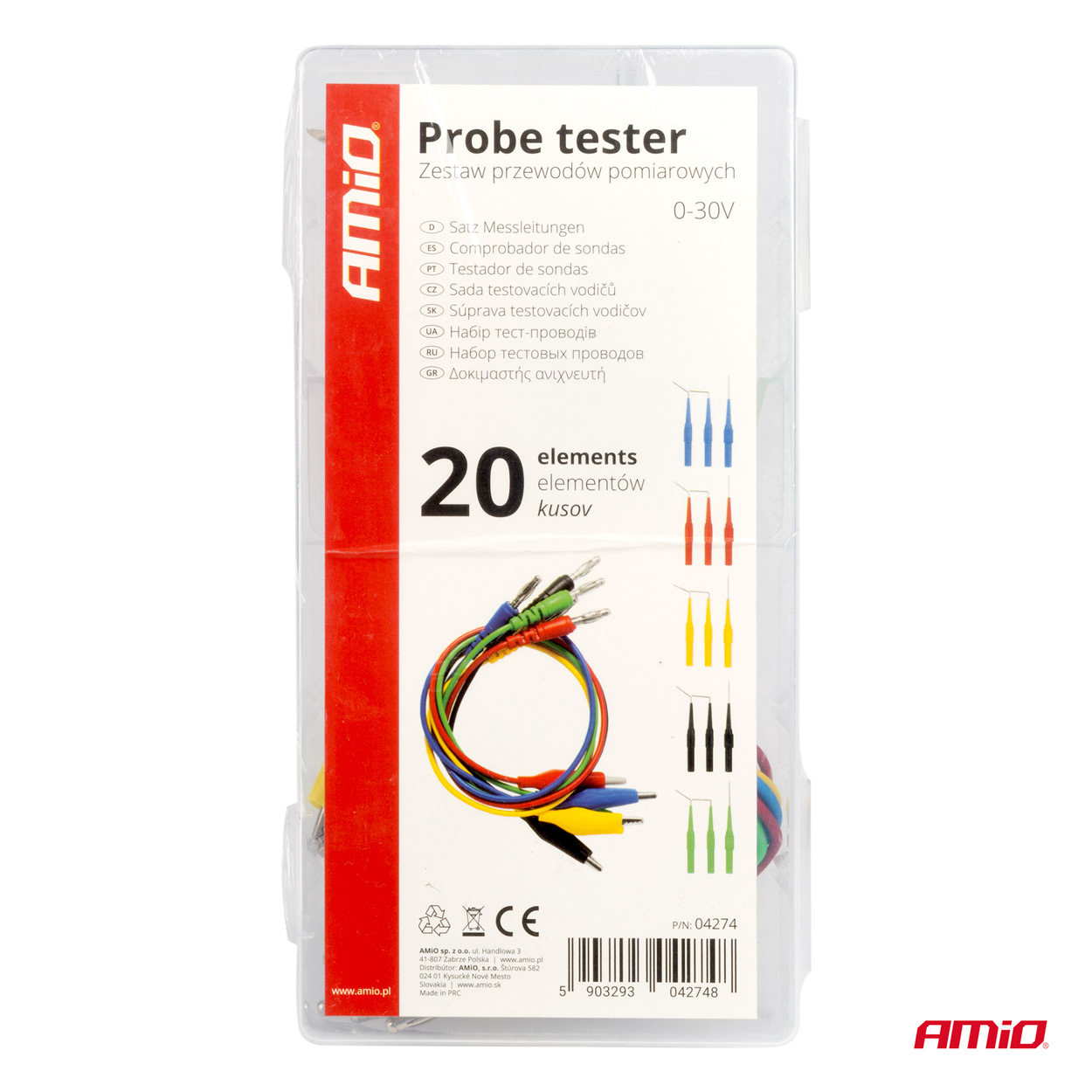 Set cabluri testare, 20 piese; AMIO