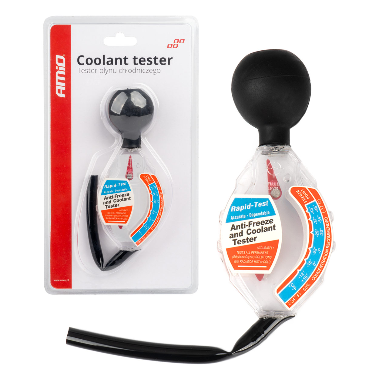 Tester de lichid de racire, Hidrometru antigel; AMIO