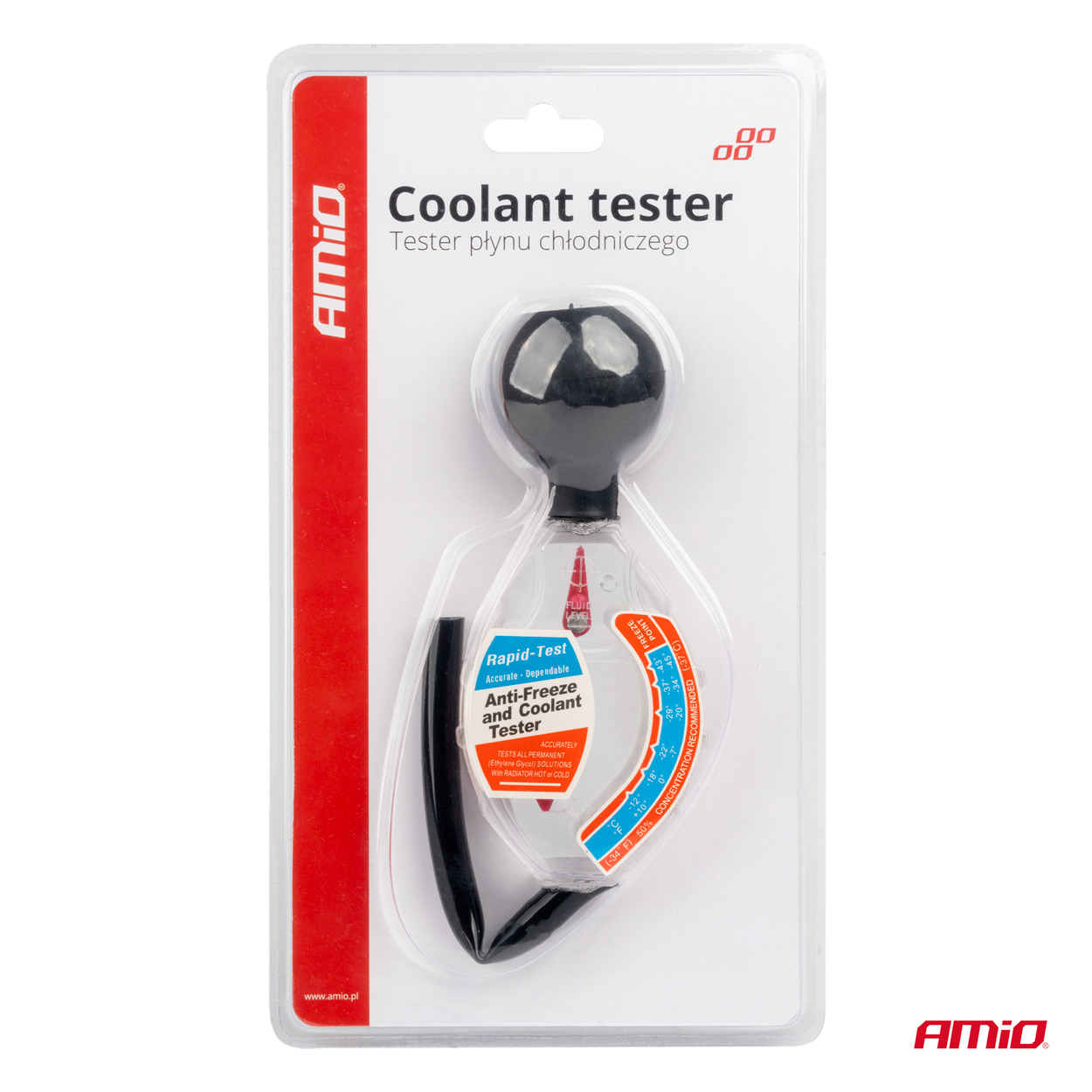 Tester de lichid de racire, Hidrometru antigel; AMIO