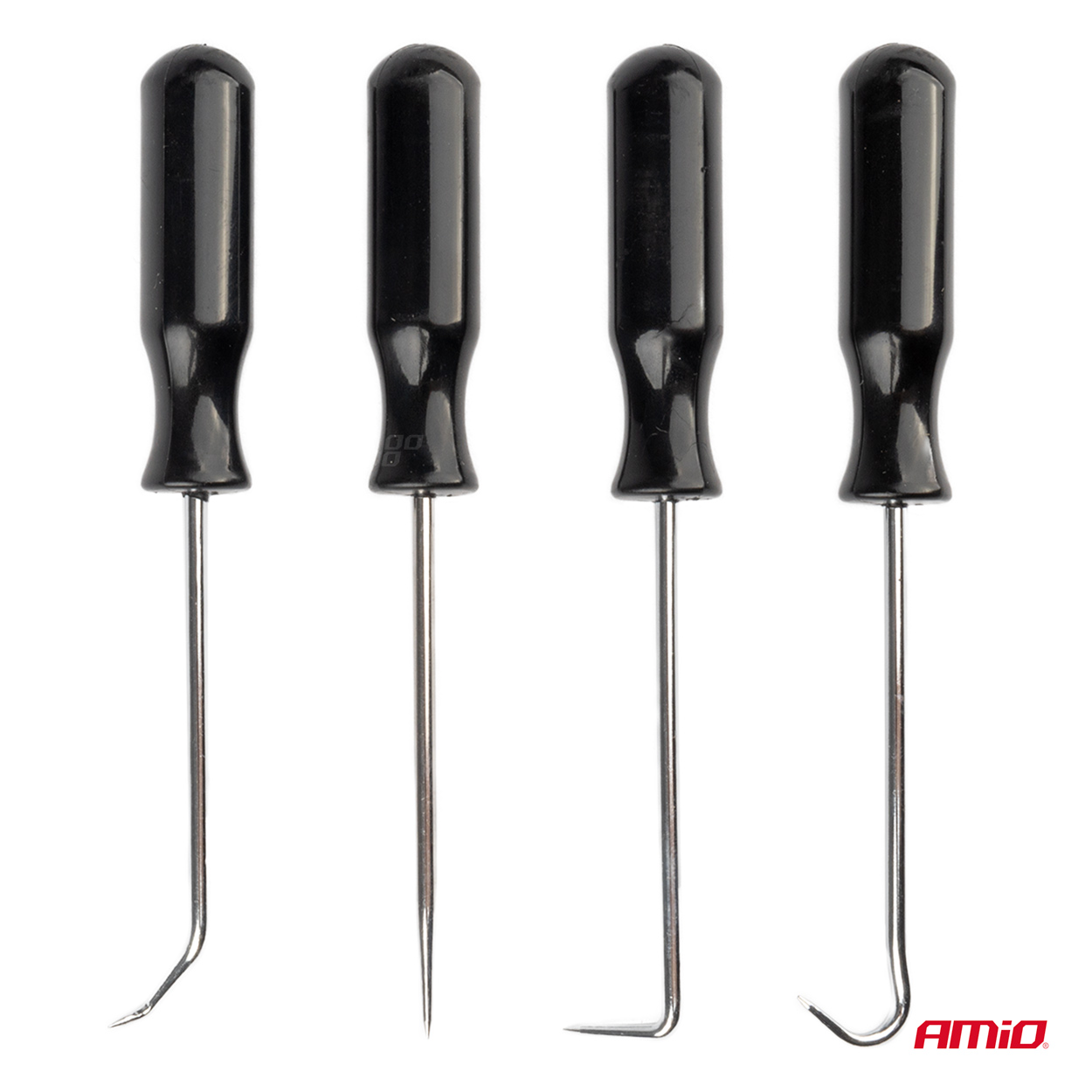 Set surubelnite cu carlig, dreapta, curbata, 90grade, carlig, 4 buc.; AMIO