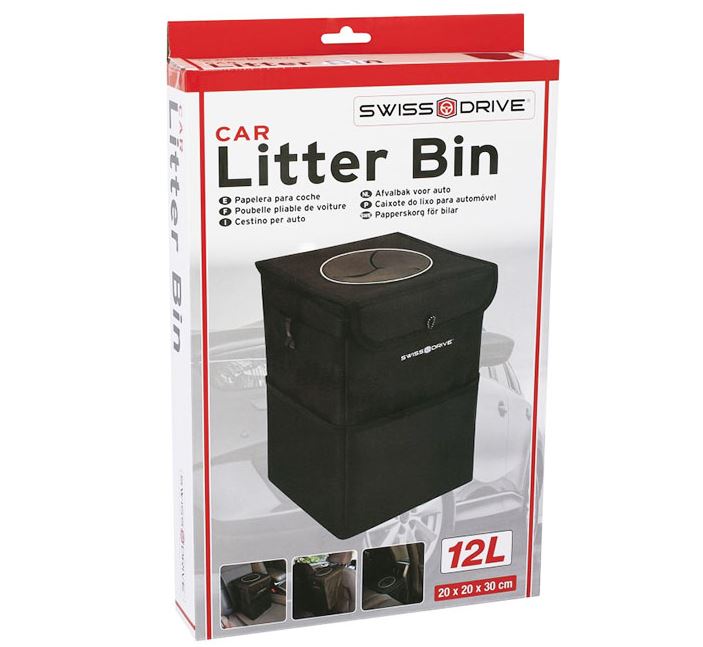 Cos de Gunoi Auto SUMEX cu Capac, Pliabil si Portabil, 12 litri