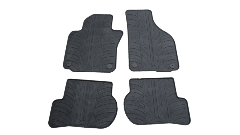 Set covorase auto din cauciuc Skoda Octavia 2 2004-2013, Negru, Gledring, 4 buc.