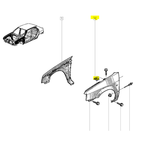 Piulita tabla M8, Dacia 1310, Renault R19, Original, 7703046061