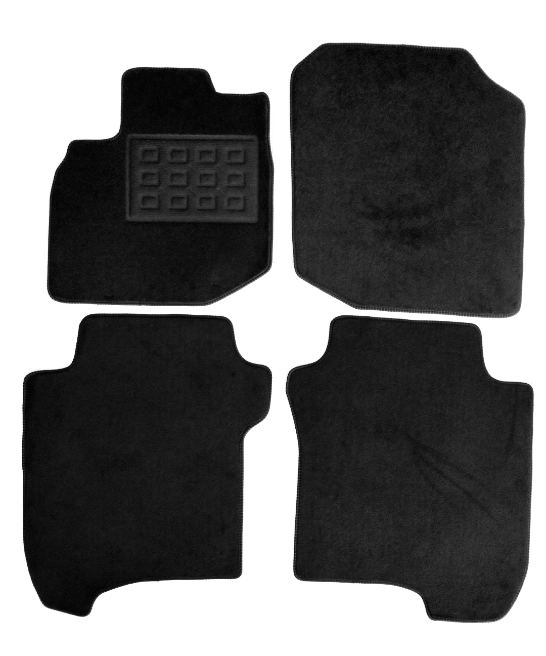 Set covorase auto mocheta Honda City 2007-&gt;, Negru, 4 buc.