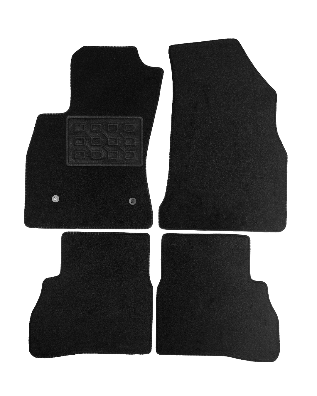 Set covorase auto mocheta Opel Combo D Tour 5 locuri 2012->, Negru, 4 buc.