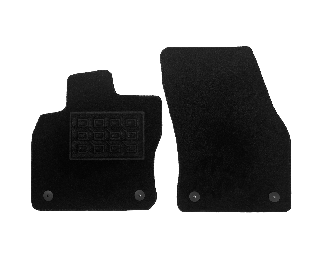 Set covorase auto mocheta Vw Caddy 2 locuri, 2020-&gt;, Negru, 4 buc.