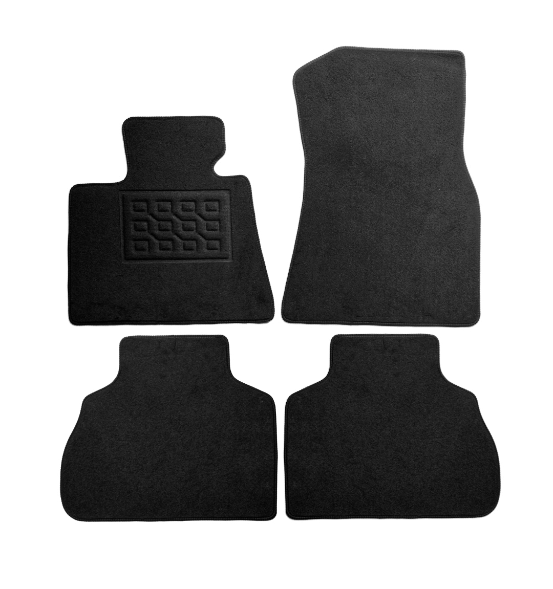 Set covorase auto mocheta Bmw X7 (G07) 5 locuri 2018-&gt;, Negru, 4 buc.