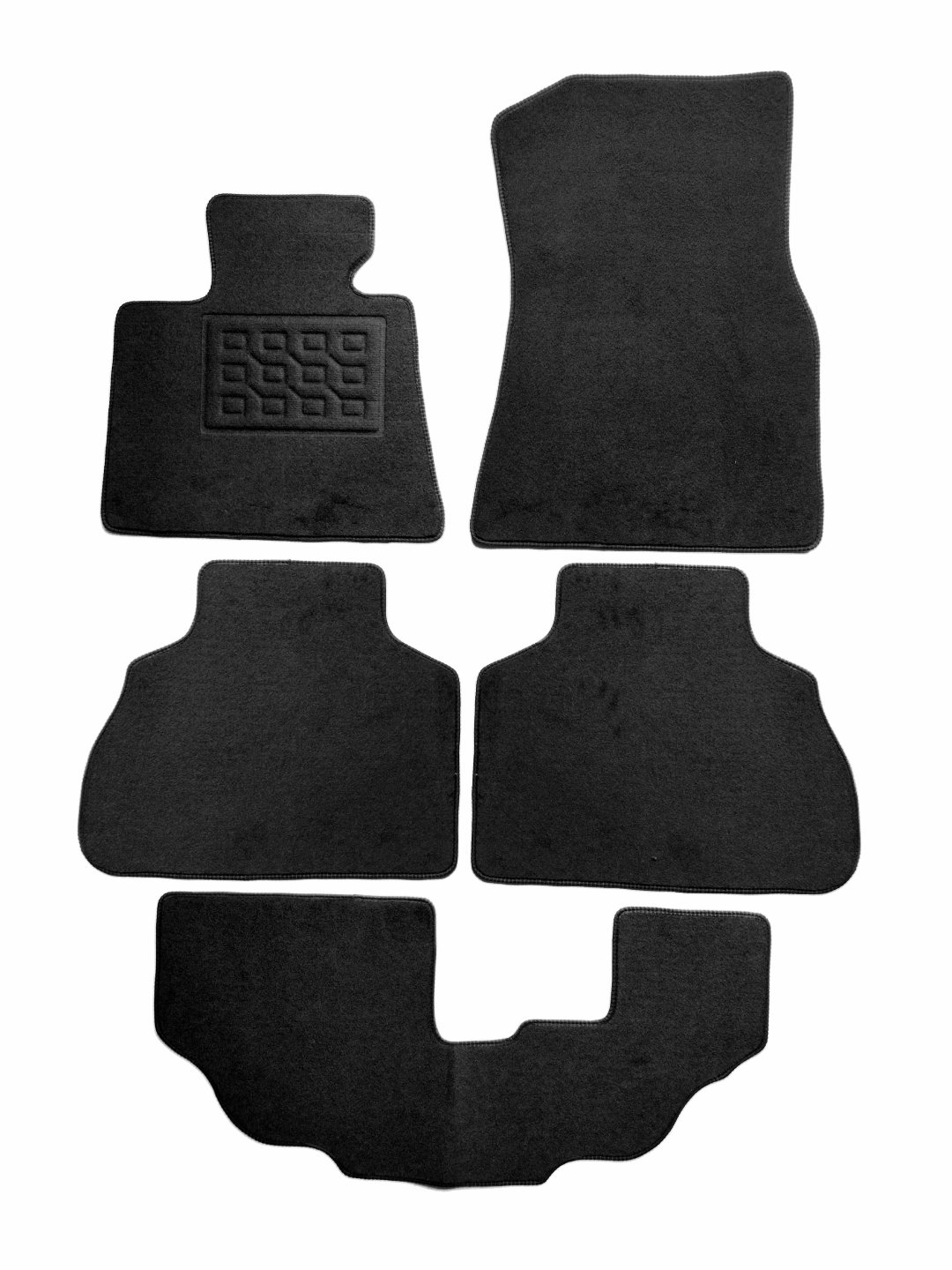 Set covorase auto mocheta Bmw X7 (G07) 7 locuri 2018-&gt;, Negru, 4 buc.