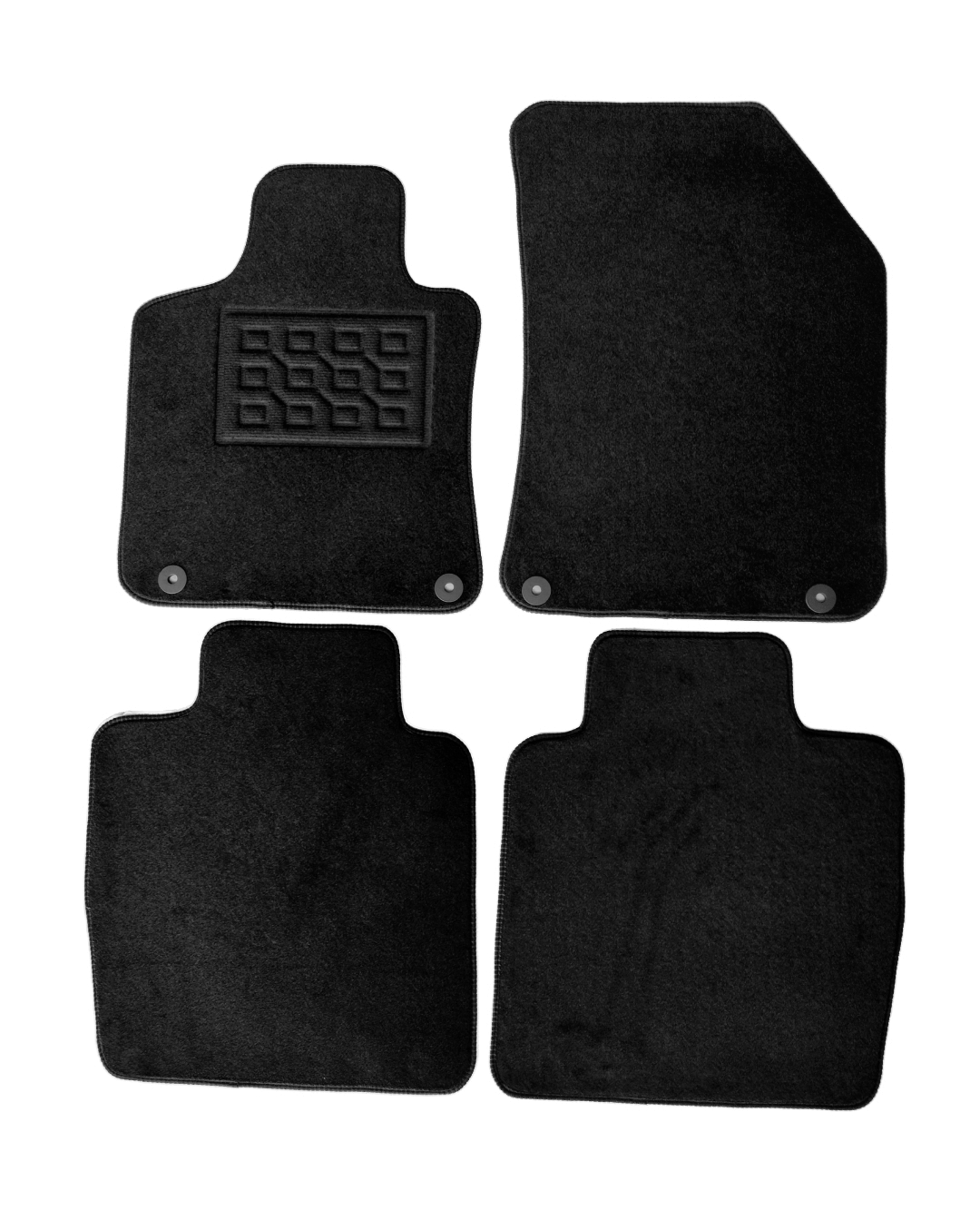 Set covorase auto mocheta DS9 2021-&gt;, Negru, 4 buc.