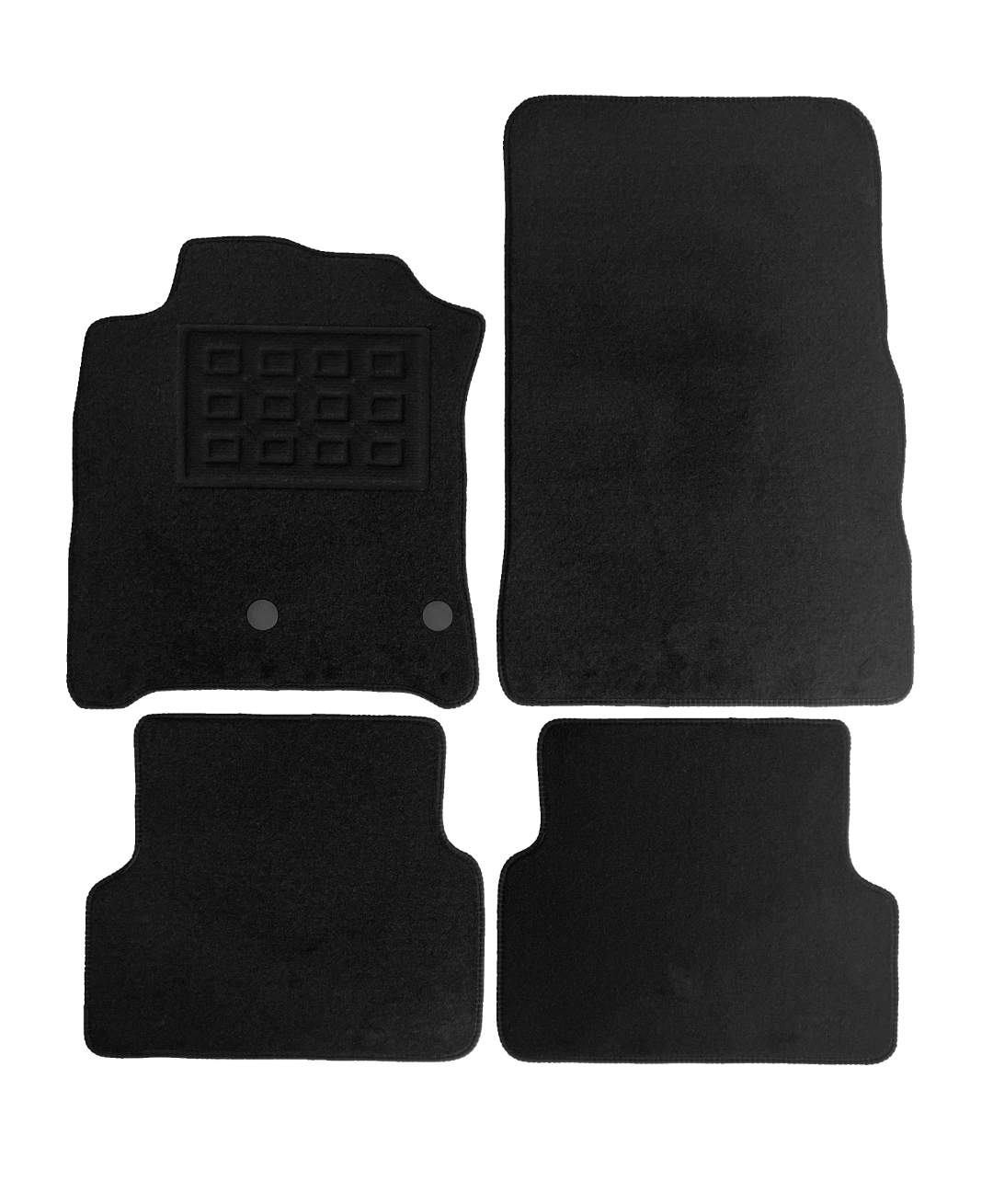 Set covorase auto mocheta Renault Grand Modus 2008-&gt;, Negru, 4 buc.