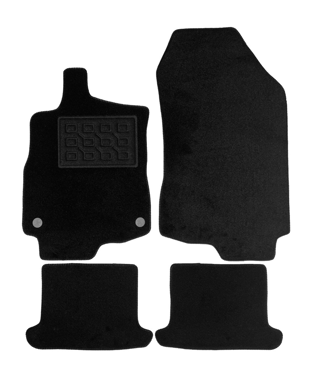 Set covorase auto mocheta Renault Megane 3 Cc 2010-&gt;, Negru, 4 buc.
