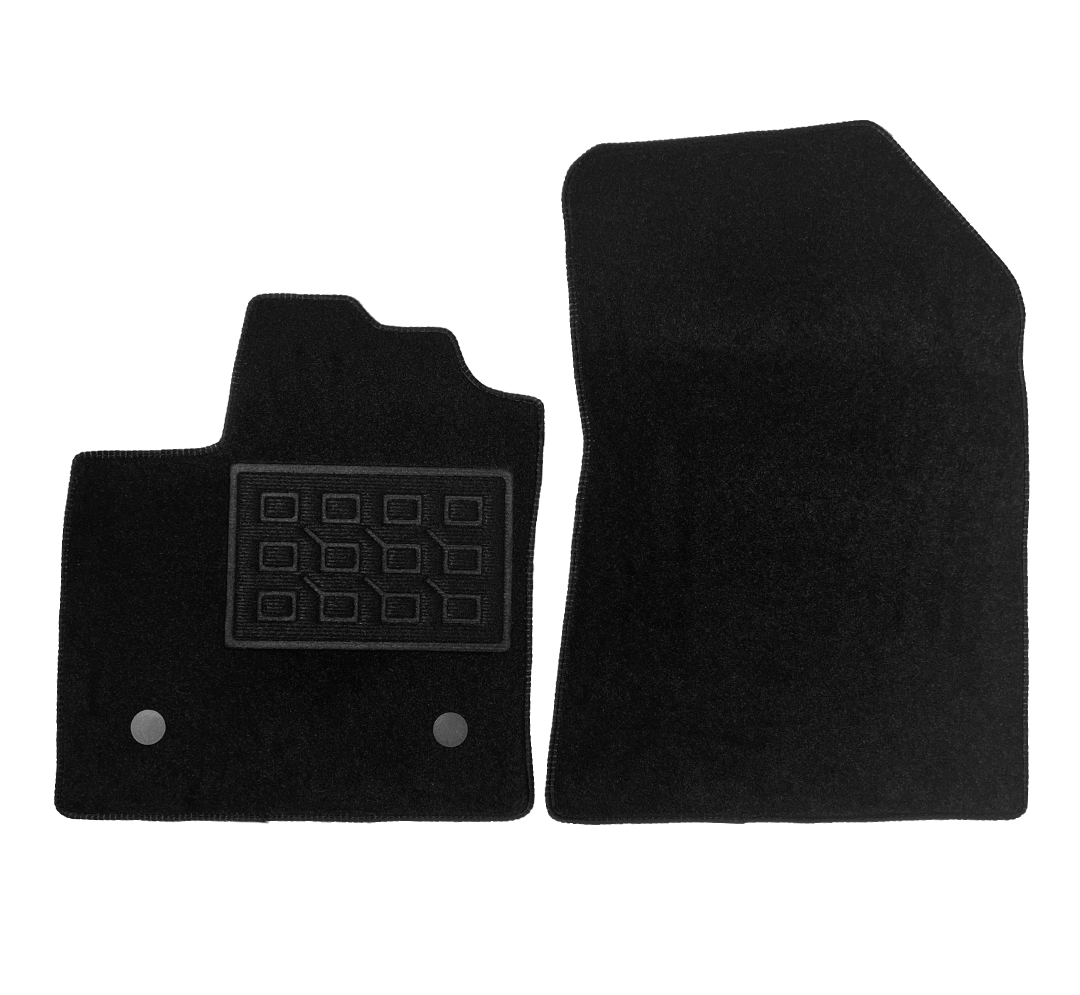Set covorase auto mocheta Renault Express Van 2p. 2021-&gt;, Negru, 2 buc.