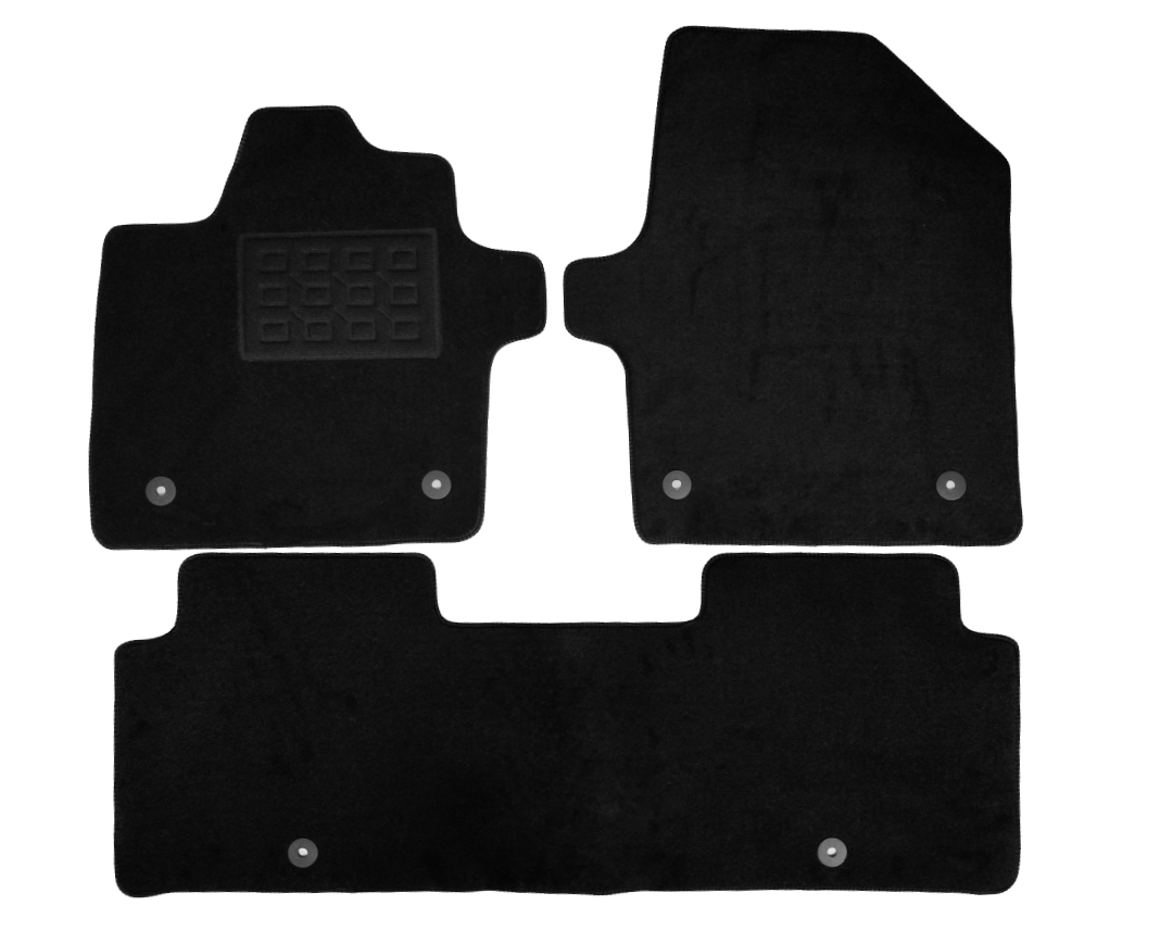 Set covorase auto mocheta Kia Ev6 Electric Crossover 2021-&gt;, Negru, 3 buc.