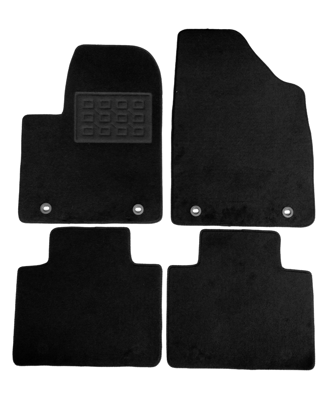Set covorase auto mocheta Mg Hs Plug-In Hybrid Version 2020-&gt;, Negru, 4 buc.