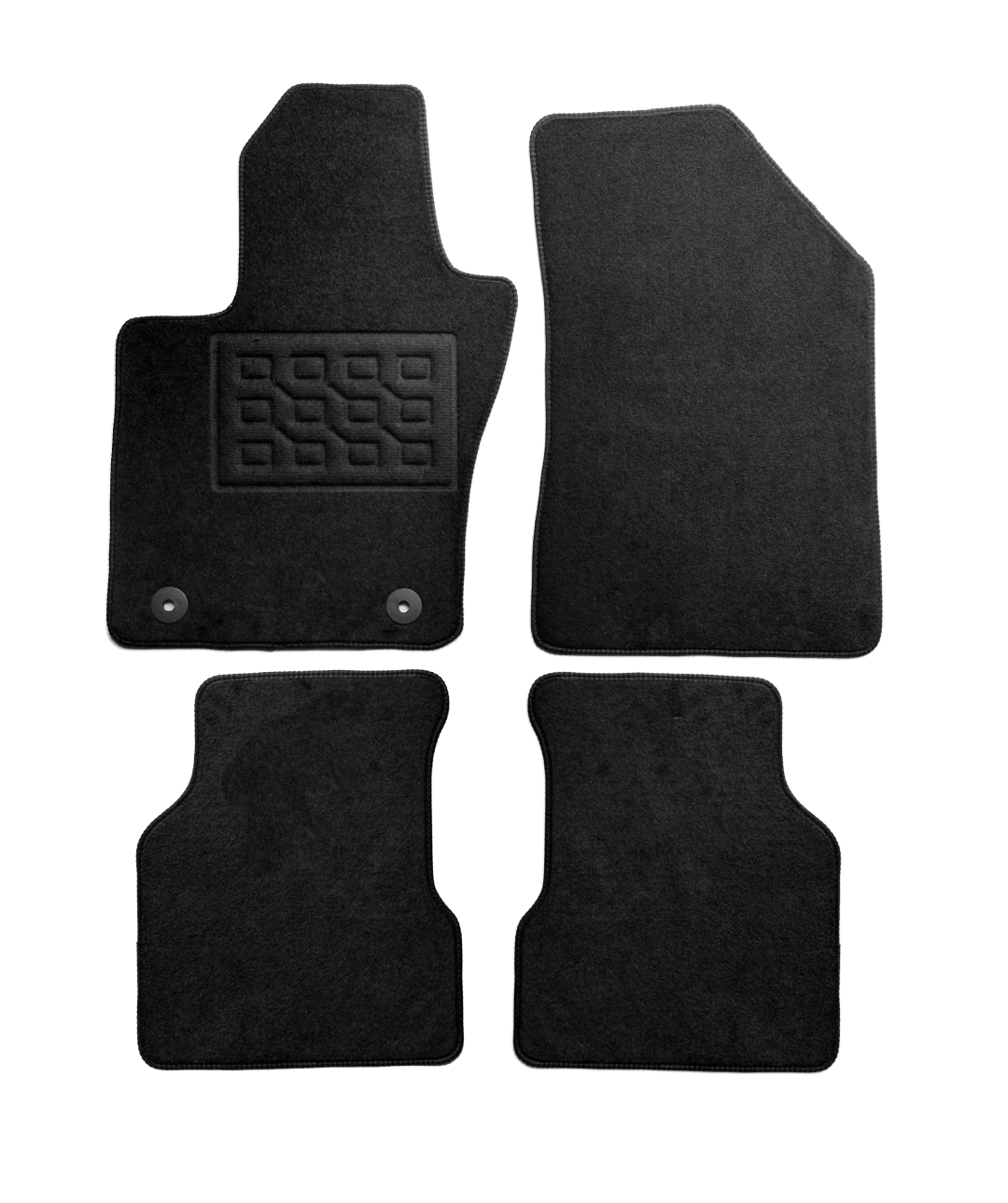Set covorase auto mocheta Alfa Romeo Tonale (965) 2022-&gt;, Negru, 4 buc.
