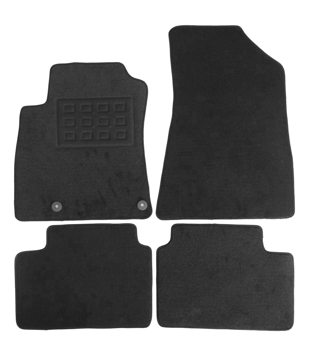 Set covorase auto mocheta Kia Niro (Sg2) Phev (Plug-In Hybrid) 2022-&gt;, Negru, 4 buc.