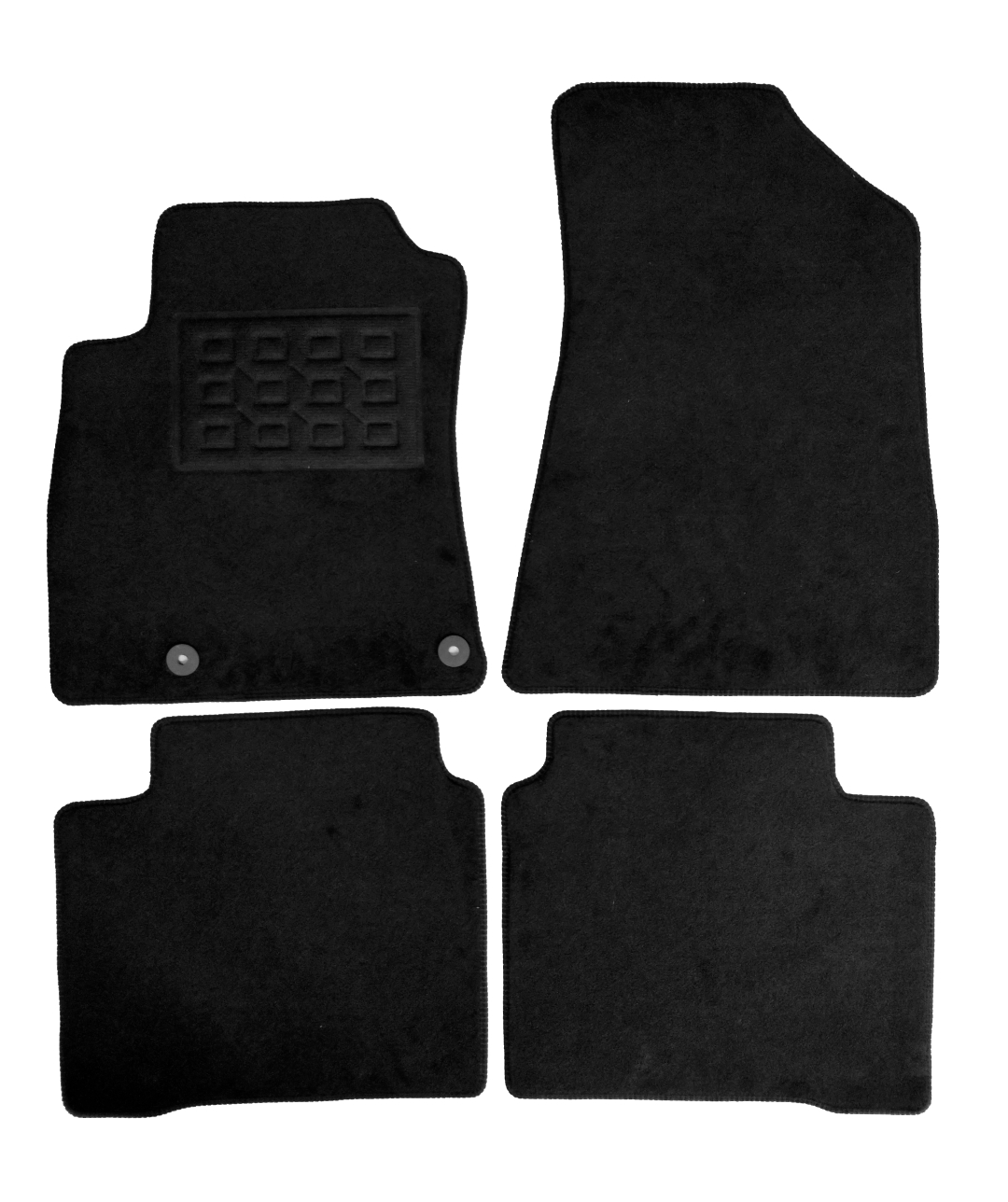 Set covorase auto mocheta Kia Niro (Sg2) Hev (Hybrid) 2022-&gt;, Negru, 4 buc.