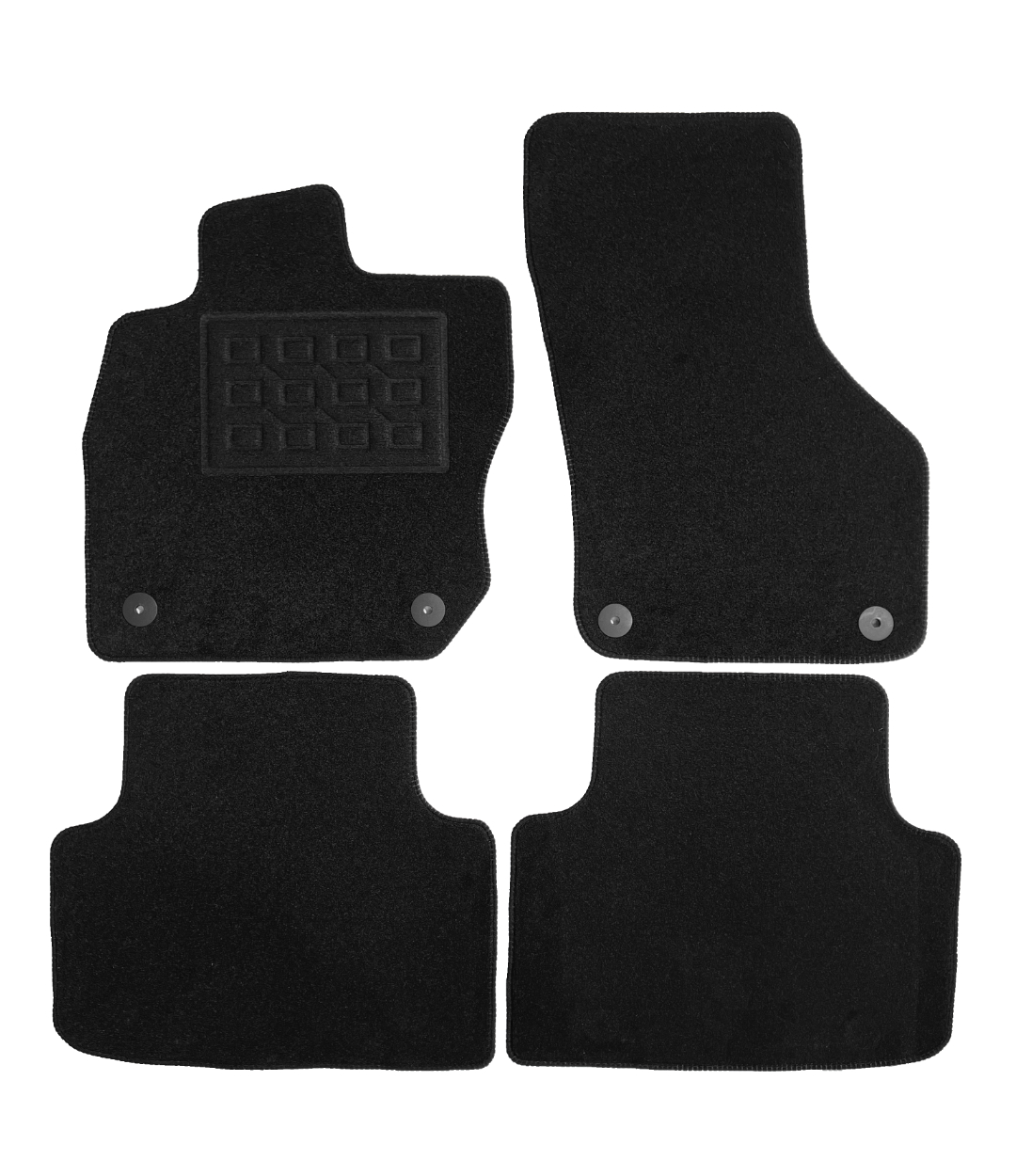 Set covorase auto mocheta Skoda Octavia 4 E-Tec Mild Hybrid 2020-&gt;, Negru, 4 buc.